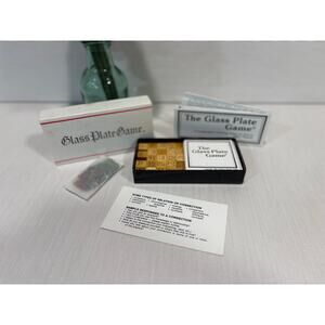 Glass Plate Game vintage A cooperative thinking game for 1-8 players 1984